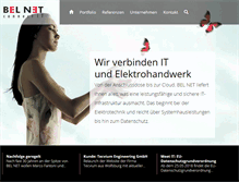 Tablet Screenshot of belnet.de